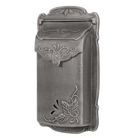 FLORAL VERTICAL MAILBOX Floral Vertical Mailbox SVF-1001-SW Floral Vertical Mailbox-Swedish Silver SVF-1001-SW